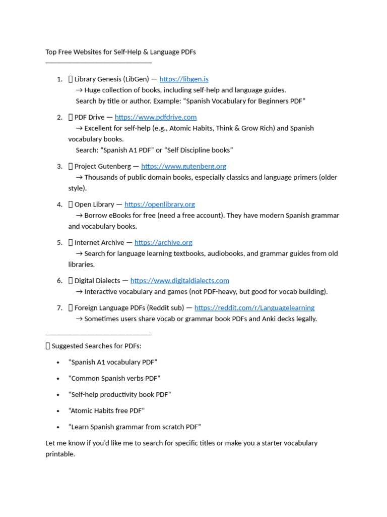 Free Self-Help & Language PDF Resources | PDF | English Language | Fluency