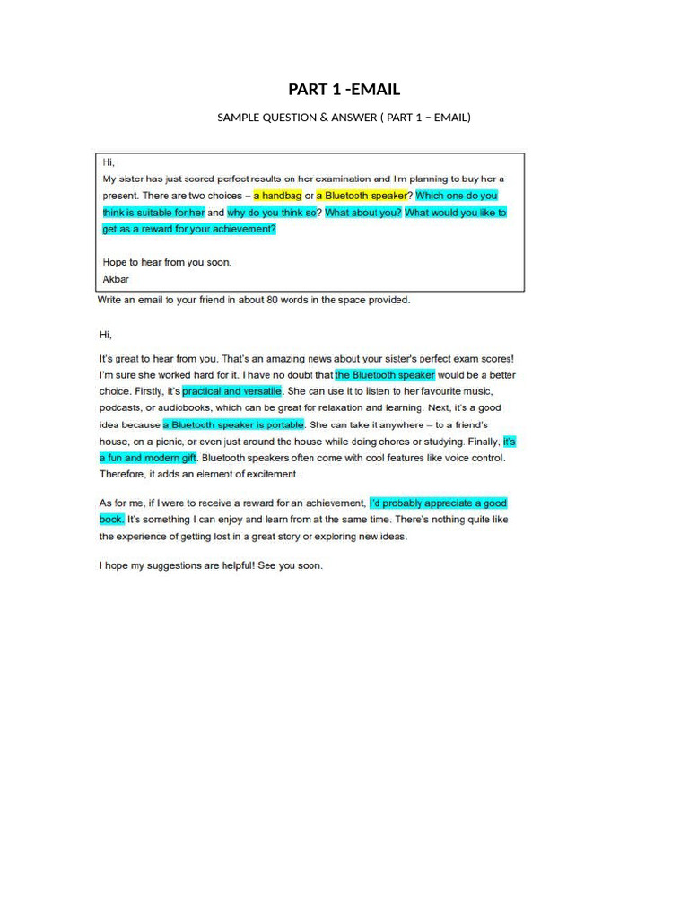 Comprehensive Q&A Guide for Writing Tasks | PDF