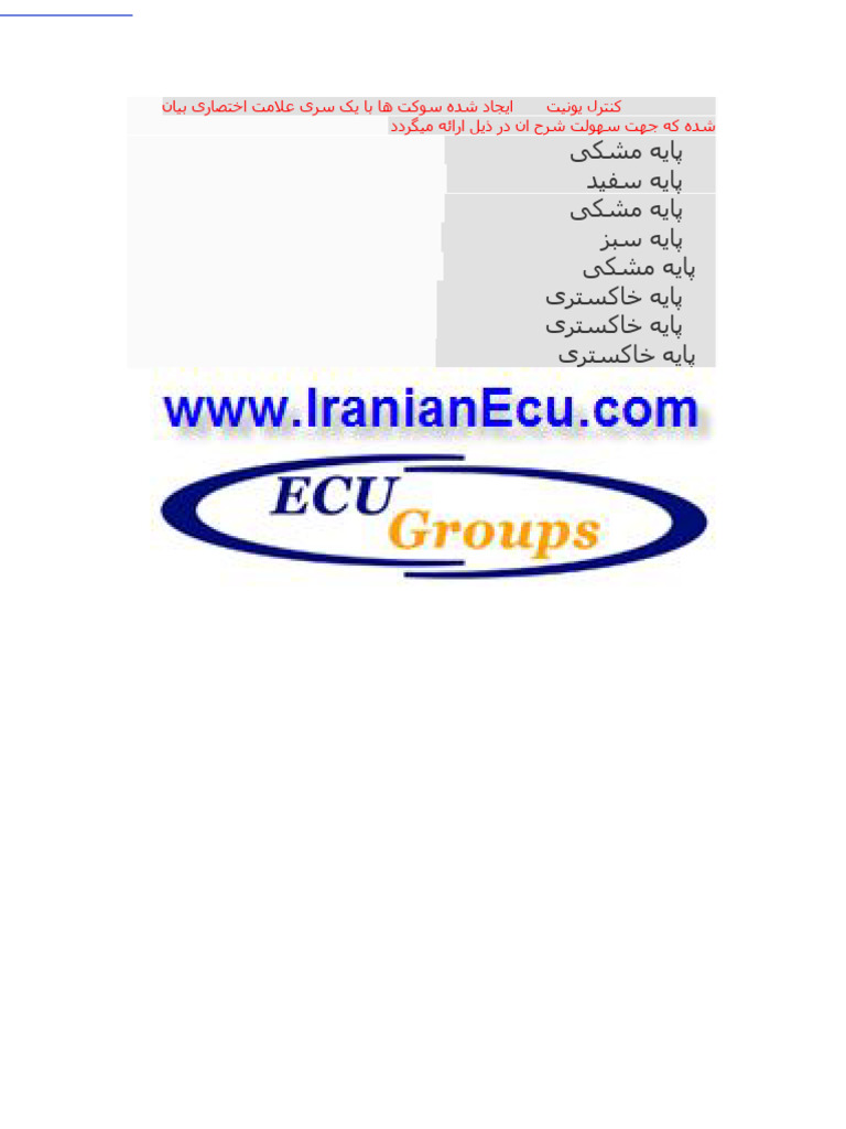 سمند مالتی پلکسpin out کنترل یونیت ccn شماتیک | PDF