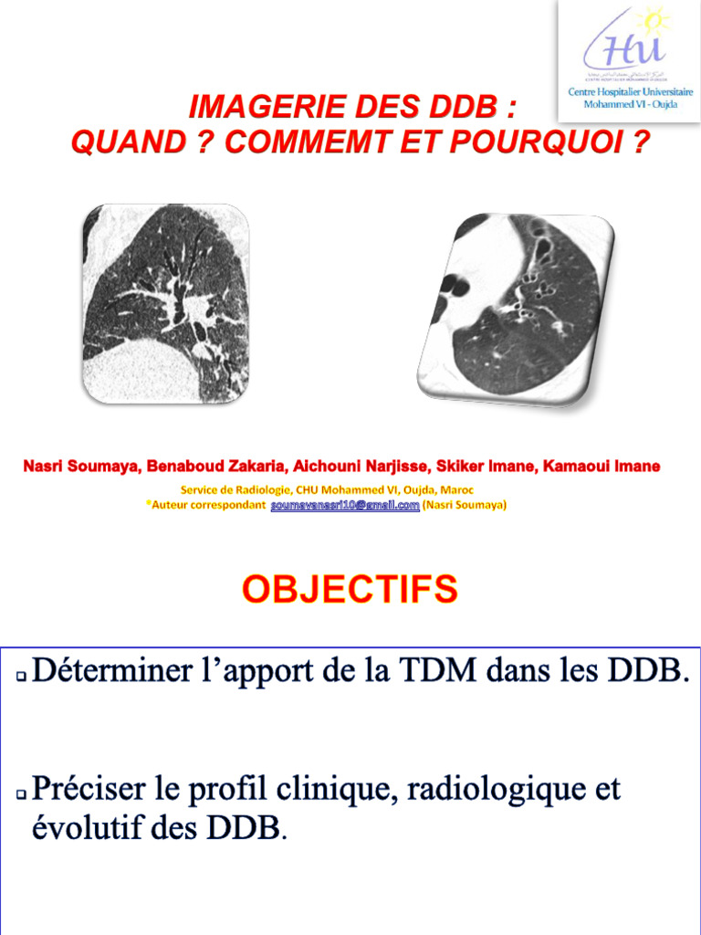 Imagerie des DDB en pneumologie | PDF | Maladies et troubles ...