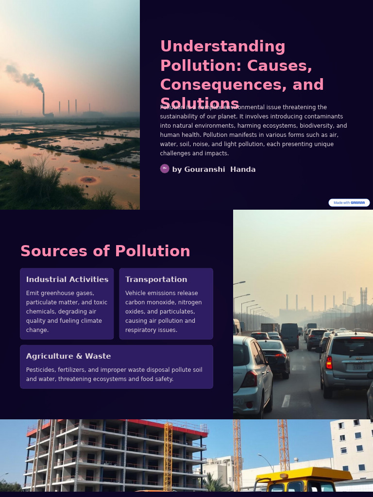 Pollution: Causes, Effects, and Solutions | PDF | Pollution | Air Pollution