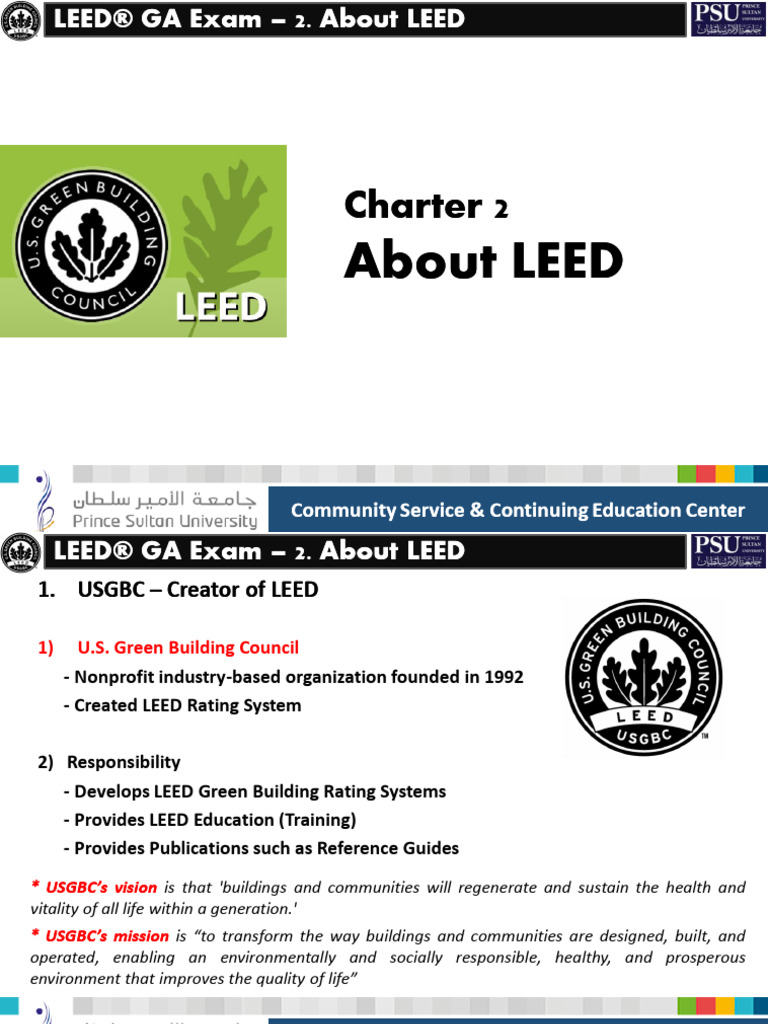 LEED GA Exam Overview and Education | PDF | Green Building | Natural ...
