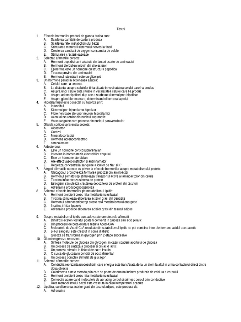 Test 9 | PDF