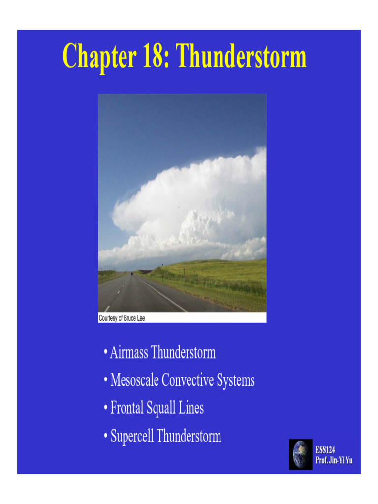 Types of Severe Thunderstorms Explained | PDF | Thunderstorm | Cloud