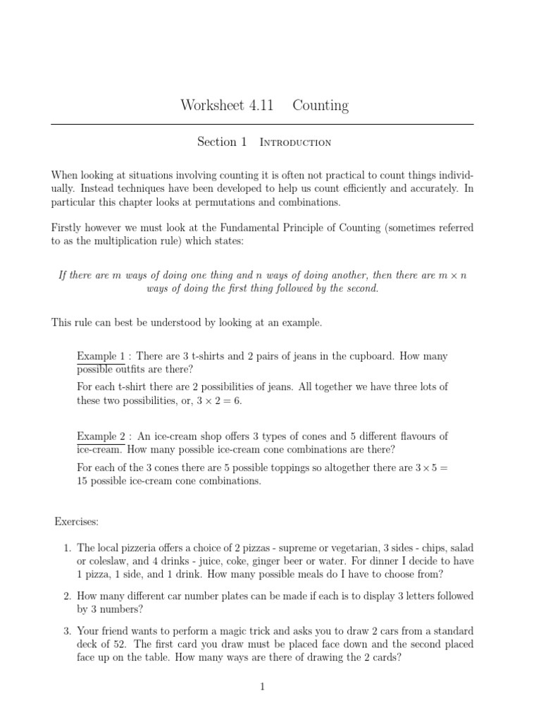 Fundamental Counting Principle 1 7 | PDF | Permutation | Mathematics