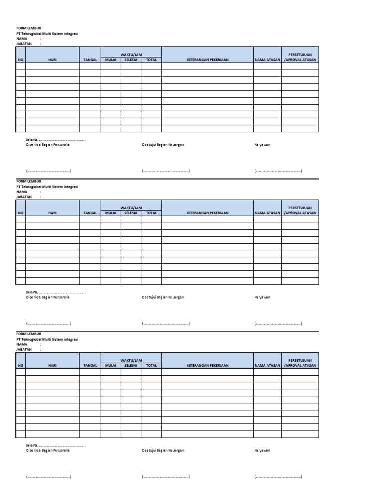 Form Lembur Form Pendaftaran Email SAKTI.