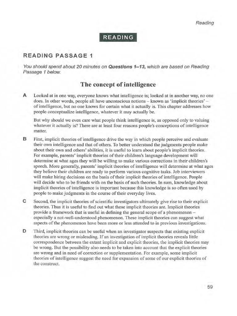 Reading 14.3 | PDF | Intelligence | Cognition