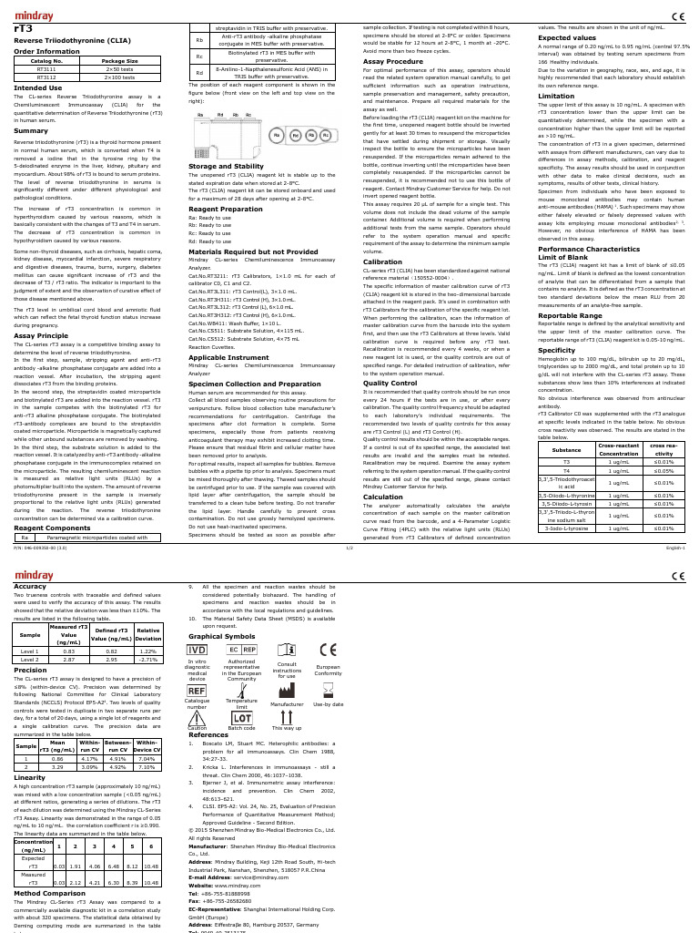 65cb4e38cc93a - rT3 - Реверсивный Т3 | PDF | Immunoassay | Assay