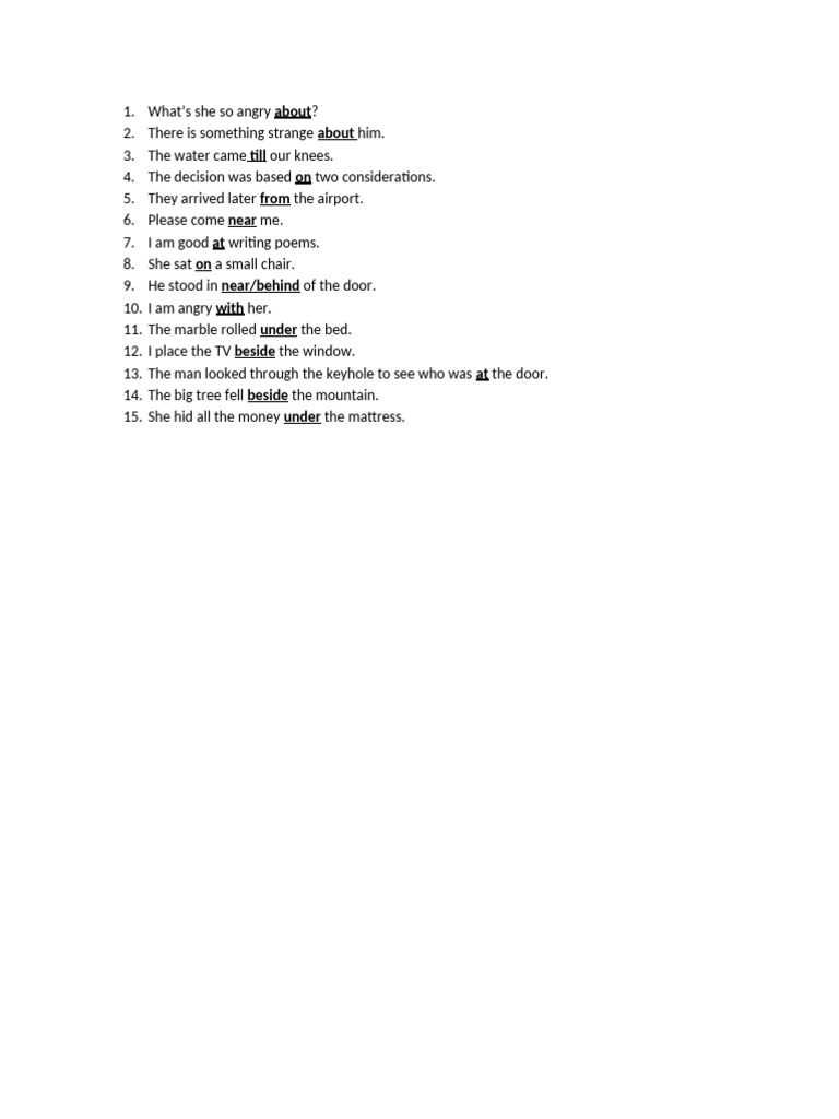 Common English Sentence Examples | PDF