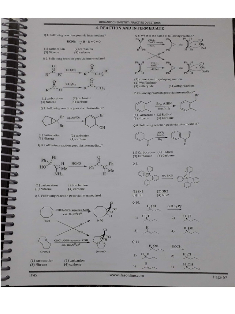Ifas Reaction Intermediate | PDF