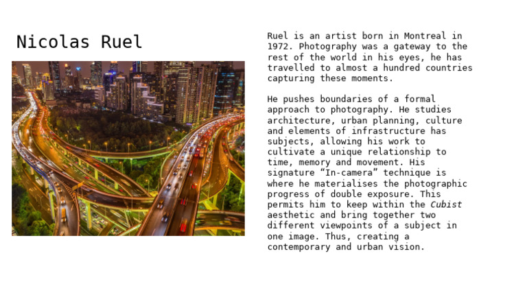 Nicolas Ruel Research | PDF