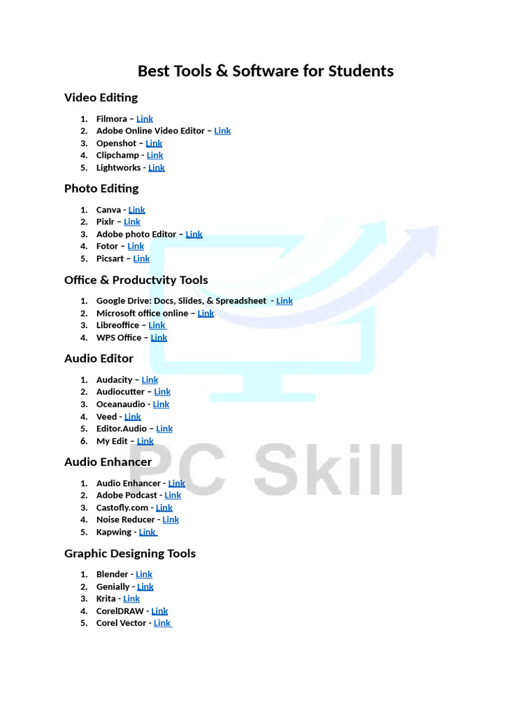 Best Software For Students | PDF