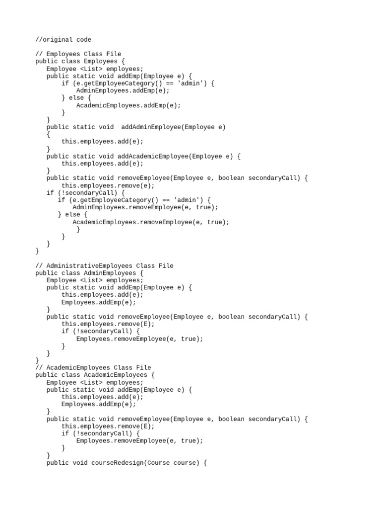 Employee Management System Code | PDF | Computer Programming | Software ...