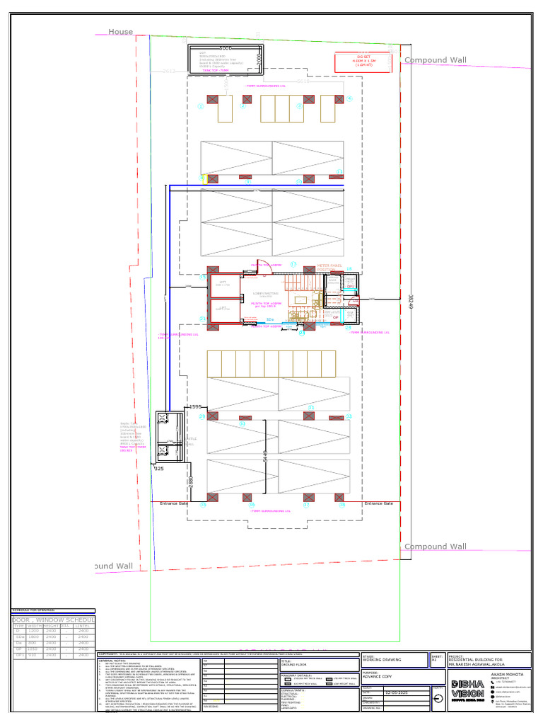 Residential Building Ground Floor Plan | PDF | Architectural Design ...