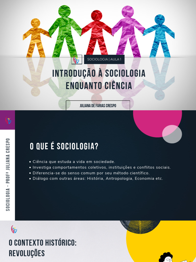 Aula 1 de Sociologia | PDF | Sociologia | Evolução sociocultural