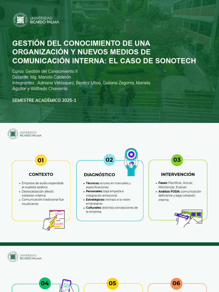 Mejora de Comunicación Interna en Sonotech | PDF