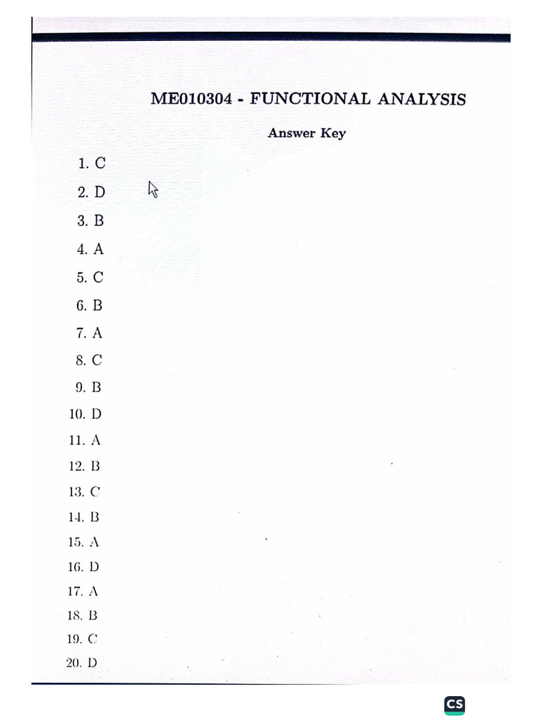 ANSWER KEY of Mcqs | PDF