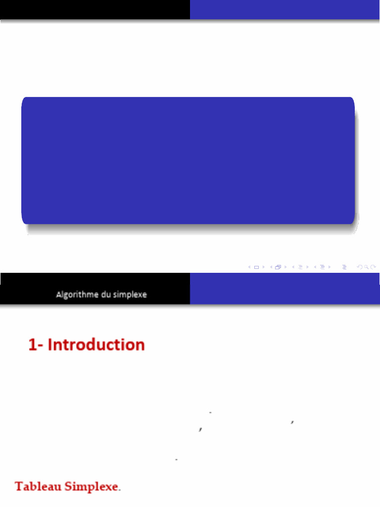 Algorithme du Simplexe en Programmation Linéaire | PDF | Optimisation ...