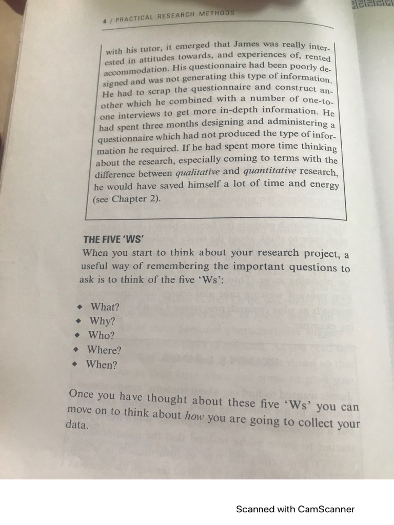 5 Ws | PDF