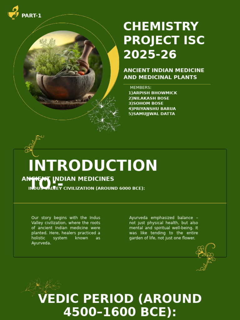 Ancient Indian Medicine & Plants Project | PDF | Ayurveda