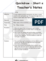 Phonics - Short e Worksheet