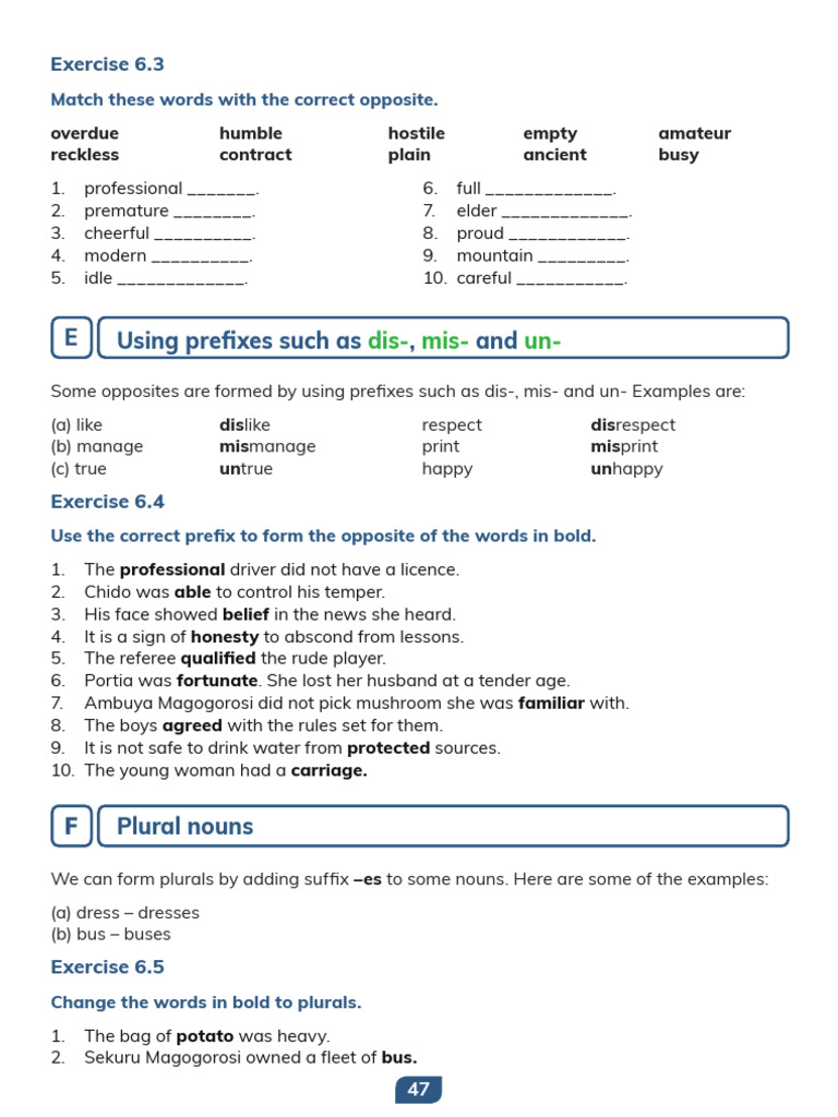 English Grade 7 Plusone 53 | PDF