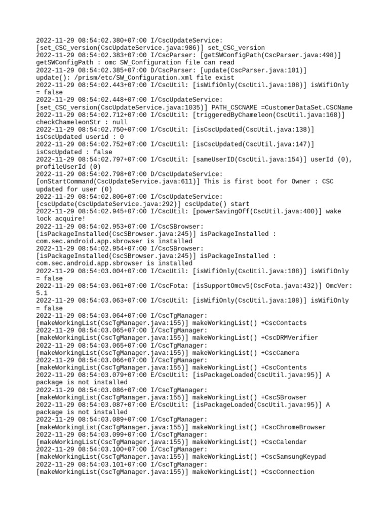CSC Update Service Log Analysis | PDF | Software | Computing