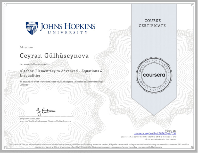 Coursera PEH5AZQKFQYW | PDF
