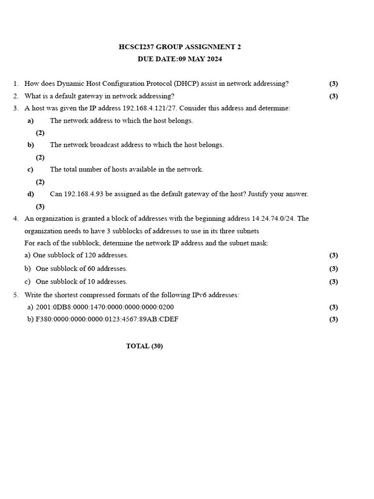 Hcsci237 Group Assignment 2 | PDF