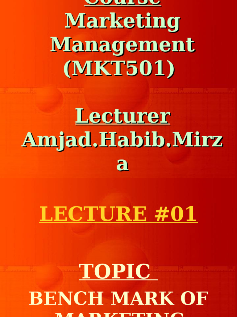 Lecture 01 | PDF