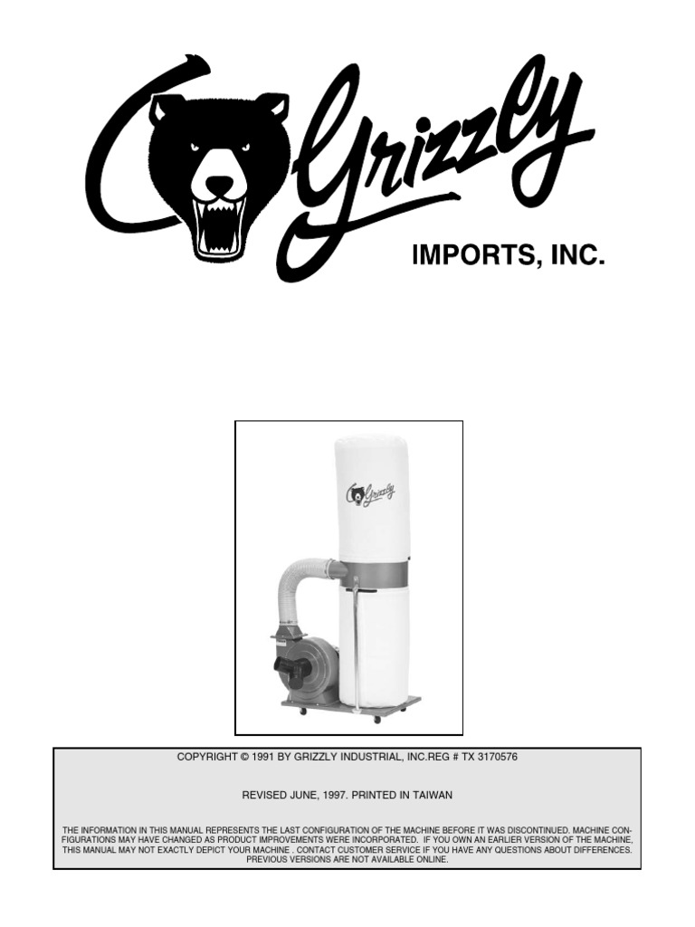 G1028/G1029 Dust Collector Manual | PDF | Electrical Connector | Fuse ...