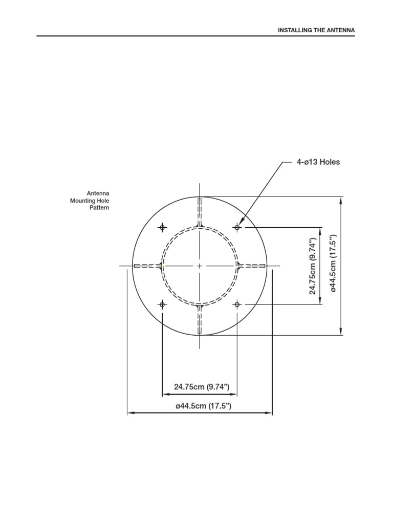 IntellianV100GX Flange | PDF