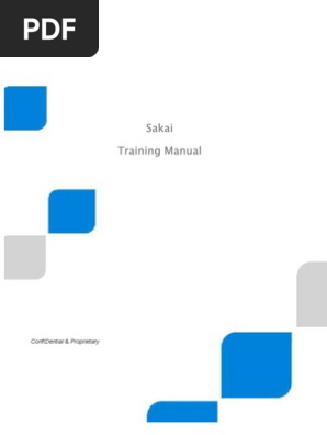 Sakai Training Manual