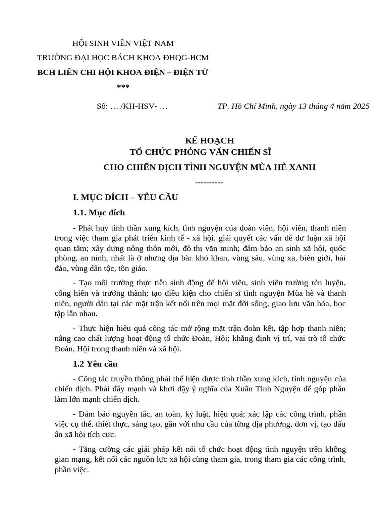 2025 - KHTK - Kế Hoạch PV MHX | PDF