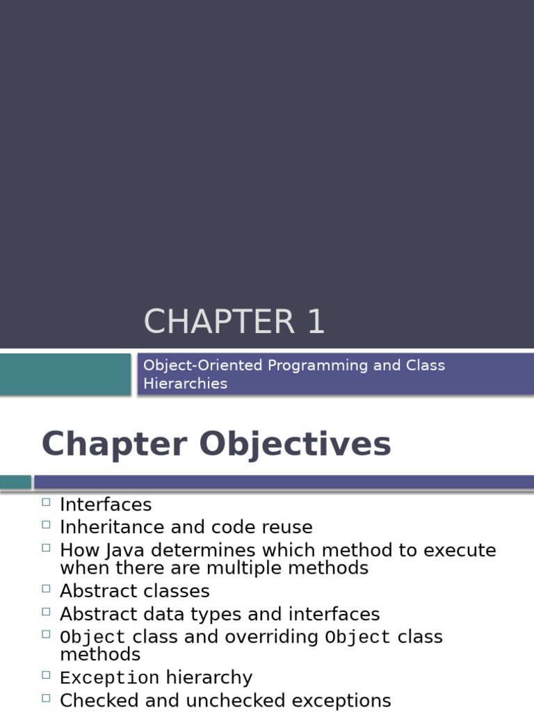 Java Object-Oriented Programming Basics | PDF | Class (Computer ...