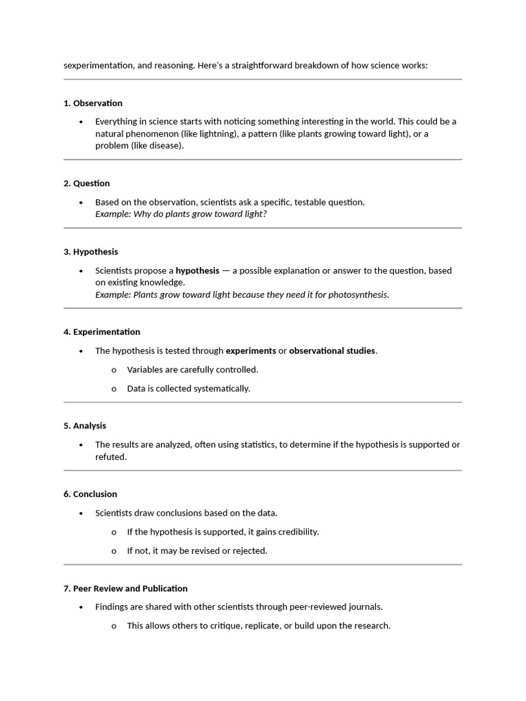 Understanding the Scientific Method | PDF