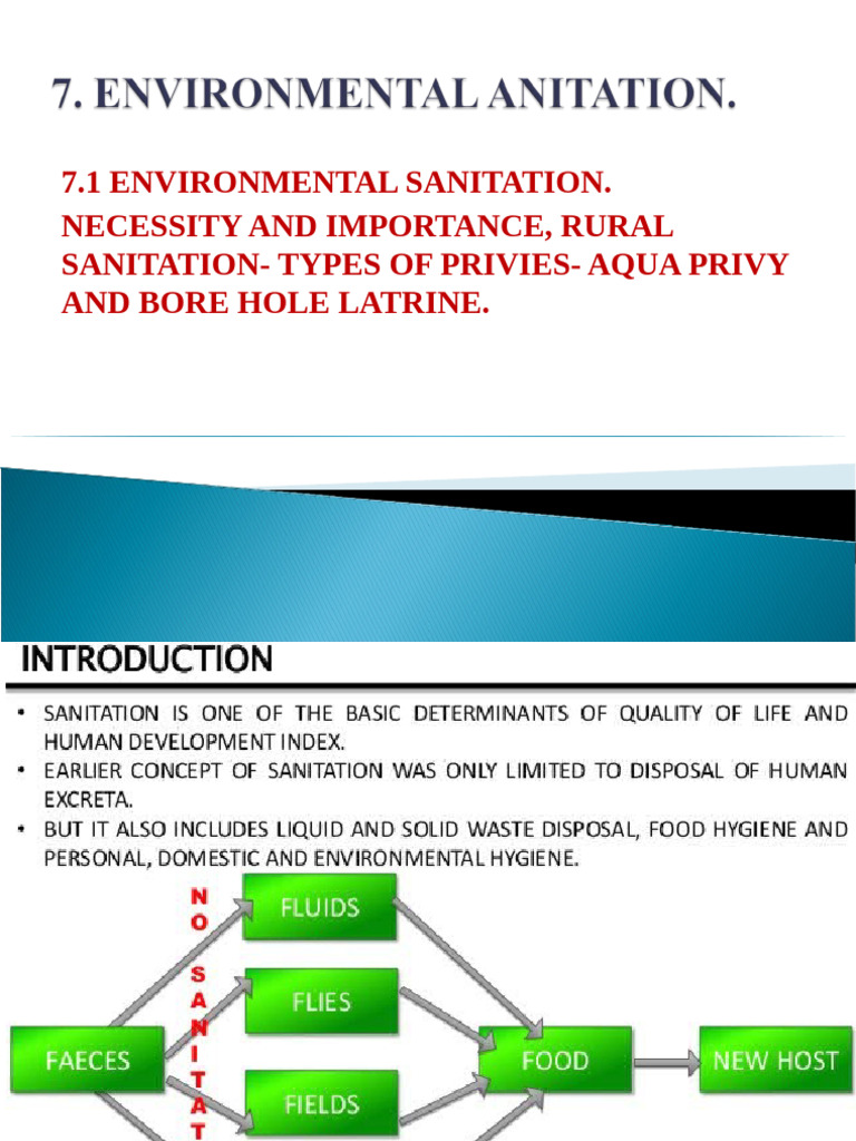 7 Environmental Sanitation. | PDF