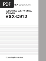 Download Pioneer VSX-D912 Receiver by Tom SN8630707 doc pdf
