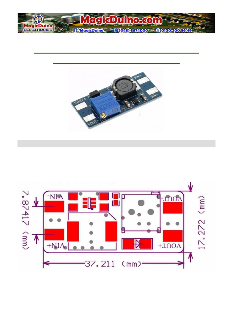 MT3608 2A Boost Converter Specs | PDF