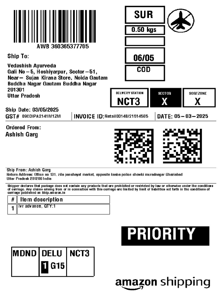 2141947155final Labels Amazon PDF | PDF