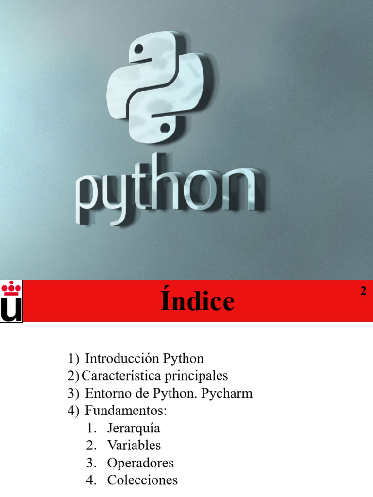 Introducción a Python y su Entorno | PDF | Python (lenguaje de ...