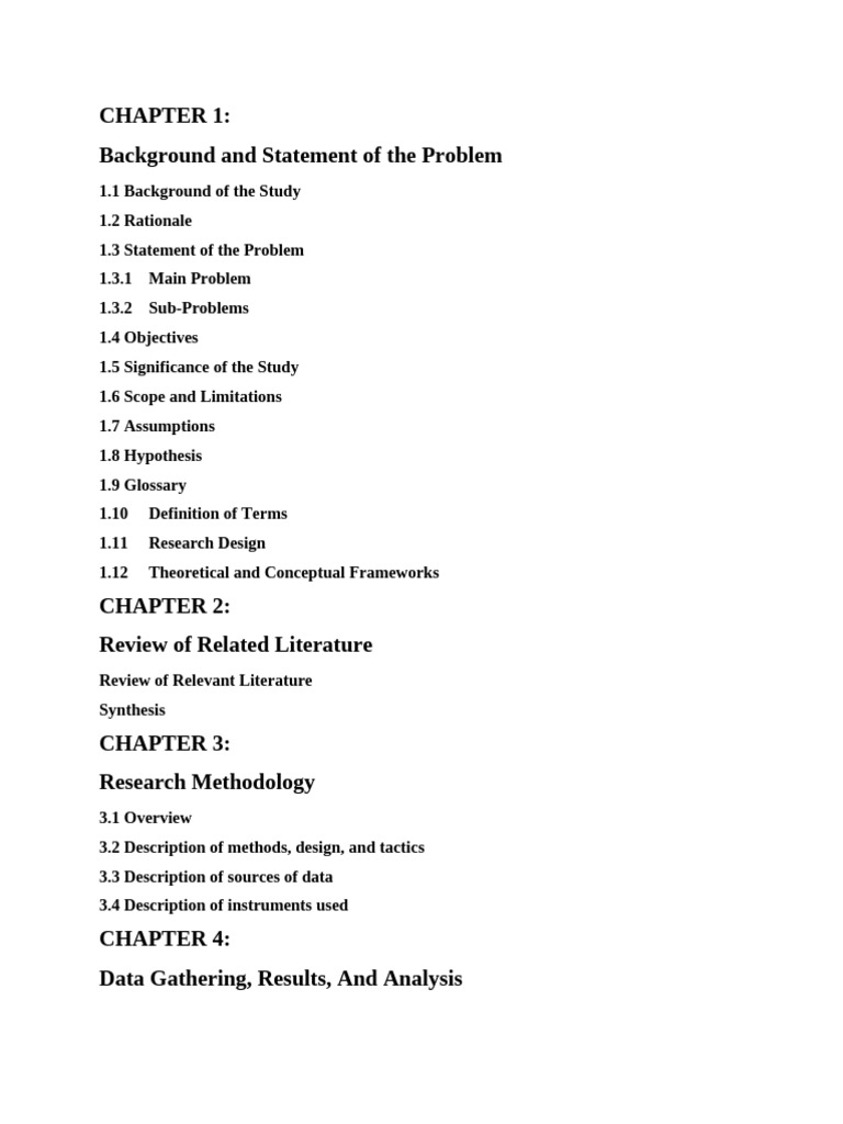 Research Study Framework and Analysis | PDF