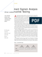 Measurement System Analysis Destructive Testing