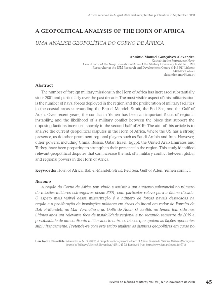 Geopolitical Insights on the Horn of Africa | PDF | Shia Islam | Yemen