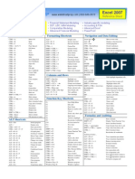 Excel+2007+Shortcuts