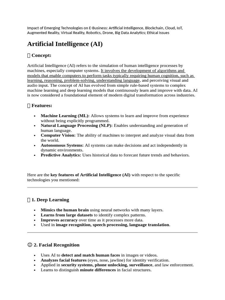 Impact of Emerging Technologies On E | PDF | Virtual Reality ...