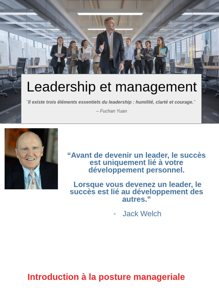 Fondamentaux du Leadership et Management | PDF | Motivation | Motivant