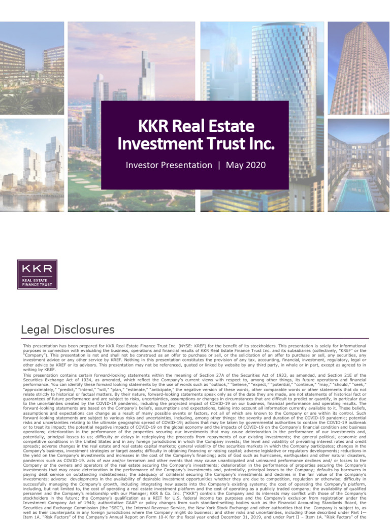 Kref Investor Presentation May 2020 | PDF | Investing | Risk