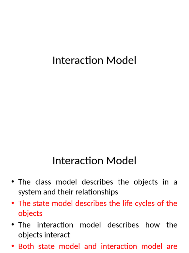 Interaction Model in Software Engineering | PDF | System | Information