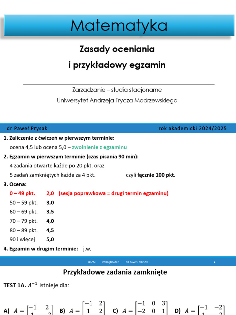 Z S Matematyka Przykladowy Egzamin DR Pawel Prysak 91241d0d Dc86 PDF